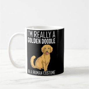 This Is Human Costume A Goldendoodle Dog Halloween Coffee Mug