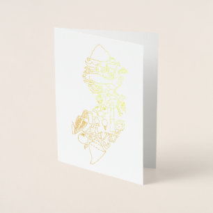 THIS is Jersey hand drawn Foil Card