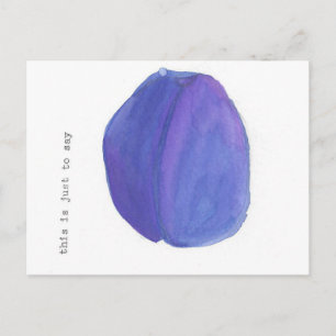 This is just to say... (William Carlos Williams) Postcard
