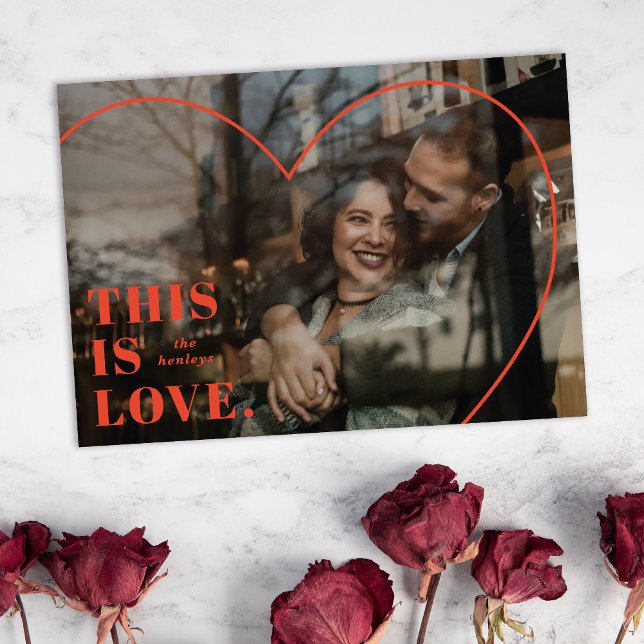 This is Love. Heart Valentine's Day Card - Red (Creator Uploaded)