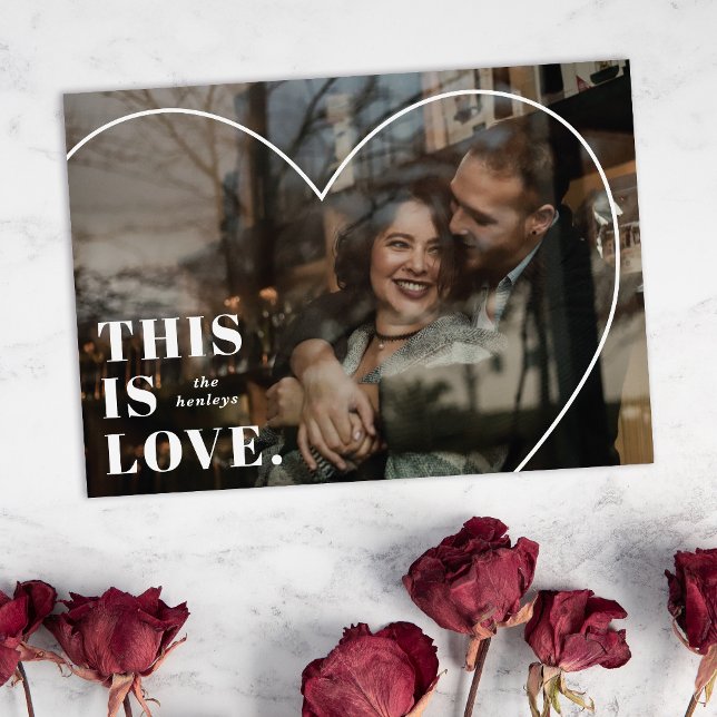 This is Love. Heart Valentine's Day Card - White (Creator Uploaded)
