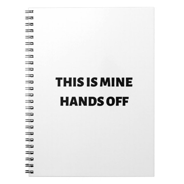 This is mine hands off notebook (Front)