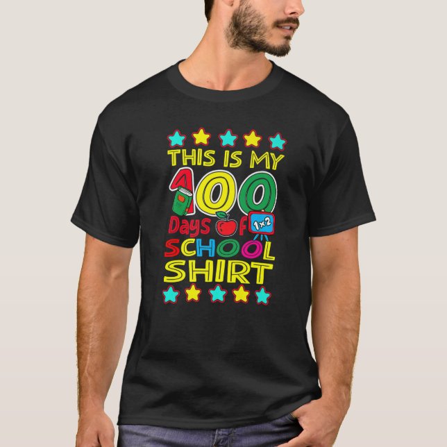 This Is My 100 Days of School  Teacher Student Chi T-Shirt (Front)