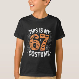 This Is My 67 Costume Lazy Brainrot Meme 67 Funny T-Shirt