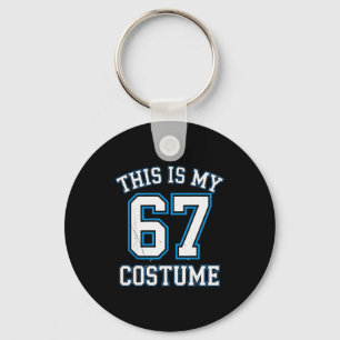 This Is My 67 Costume Lazy Brainrot Meme Boys Kids Key Ring