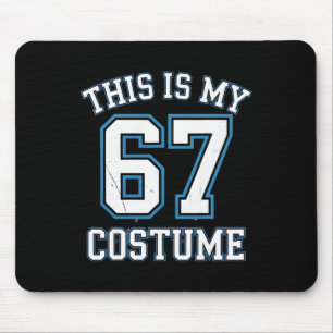 This Is My 67 Costume Lazy Brainrot Meme Boys Kids Mouse Mat