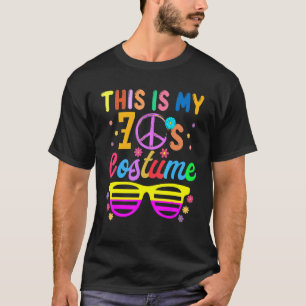 This Is My 70s Costume 70's 80's Party Peace Hall T-Shirt