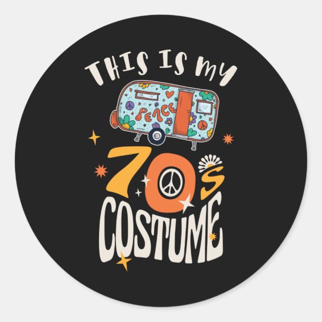 This is my 70s Costume Classic Round Sticker (Front)