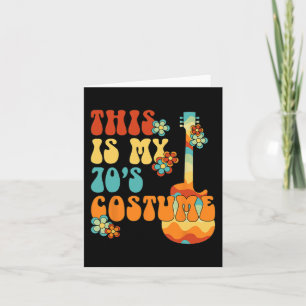 This is My 70s Costume Funny Groovy Peace Hallowee Card