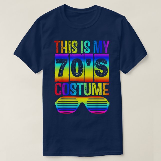 This Is My 70s Costume Happy Halloween Men Teen Bo T-Shirt (Design Front)