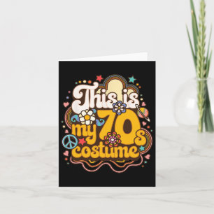 This Is My 70s Costume Theme Party Hippie Retro Fr Card