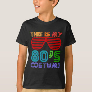 This Is My 80s Costume 1980s Retro Vintage Hallowe T-Shirt