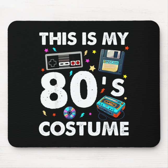 This Is My 80s Costume 80's 90's Party Men Women K Mouse Mat (Front)