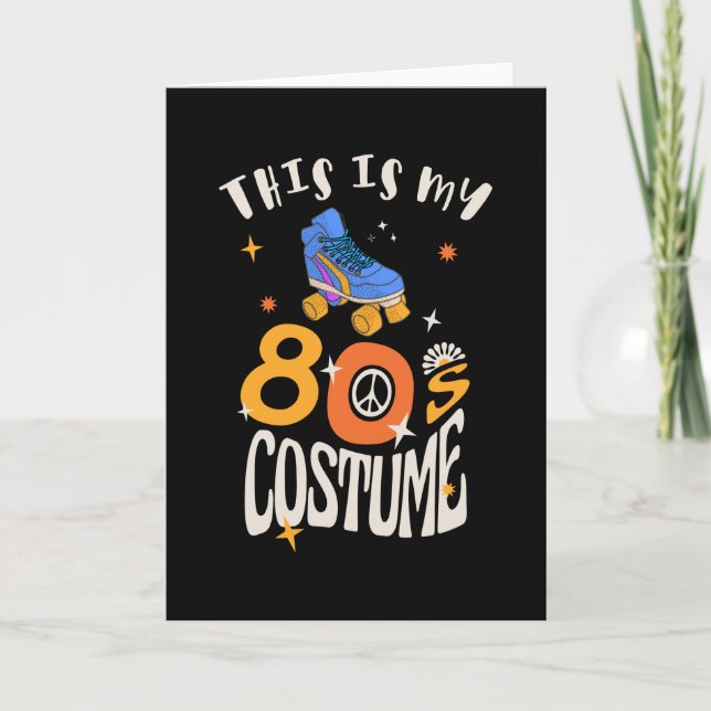This is my 80s Costume Card (Front)