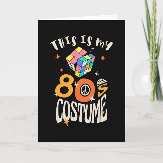 This is my 80s Costume Card (Front)