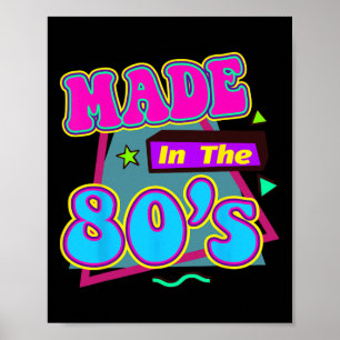 This Is My 80s Costume Fancy Dress Party Idea Hall Poster
