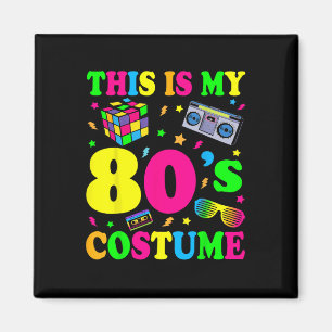 This Is My 80s Costume Outfit Gifts Eighties Retro Magnet
