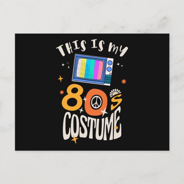 This is my 80s Costume Postcard (Front)