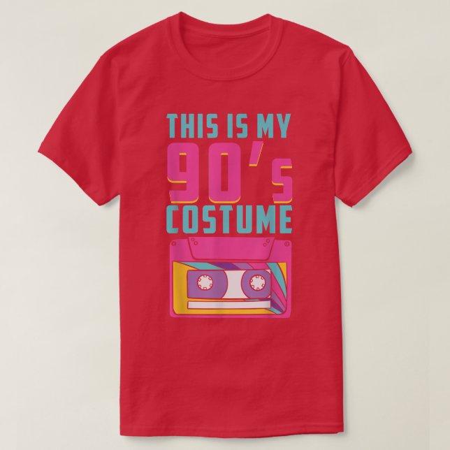 This Is My 90s Costume Music Classic Cassette Car  T-Shirt (Design Front)