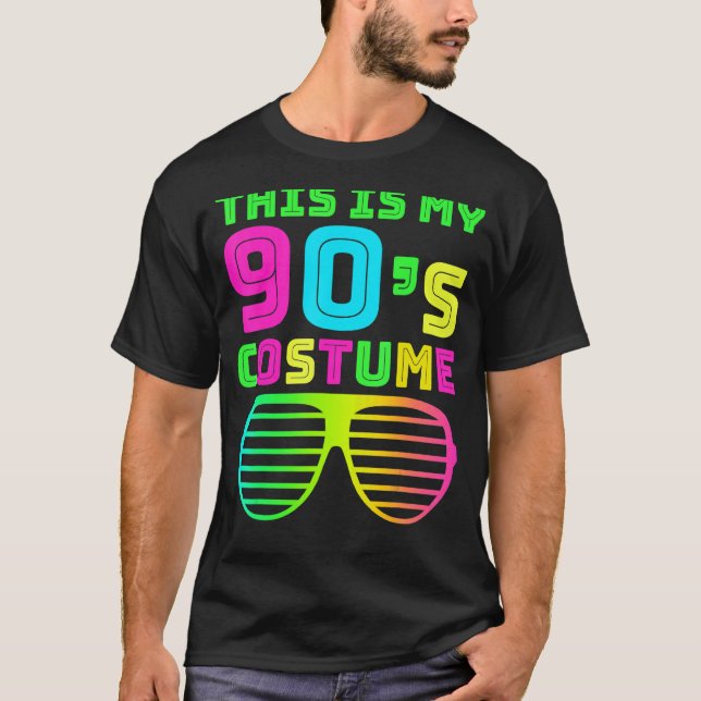 This Is My 90s Costume Retro 90s Music Theme Party T-Shirt (Front)