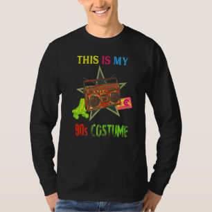 This Is My 90s Costume Retro Vintage Music Party H T-Shirt