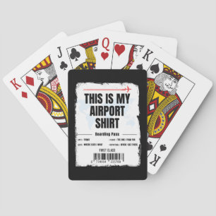 This is My Airport Shirt Family Travel Playing Cards