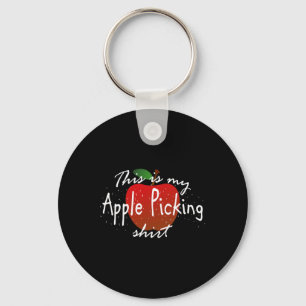 This is my apple picking Fun fall harvest Key Ring