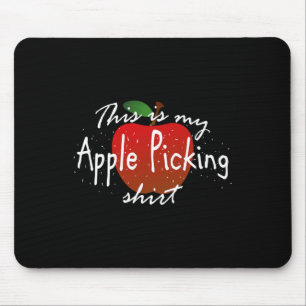 This is my apple picking Fun fall harvest Mouse Mat