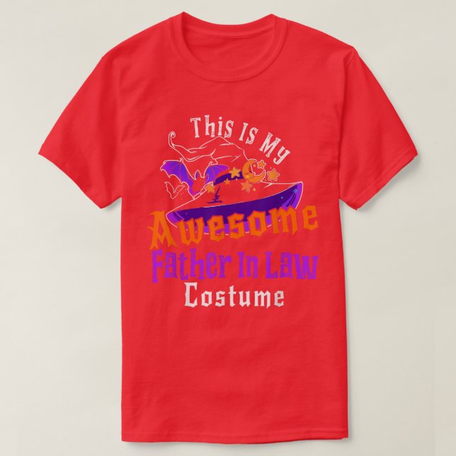 This Is My Awesome Father In Law Costume Halloween T-Shirt (Design Front)