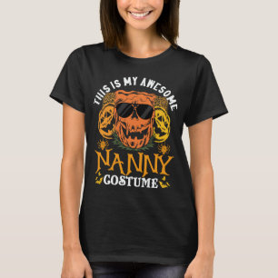 This Is My Awesome Nanny Costume Funny Halloween T-Shirt