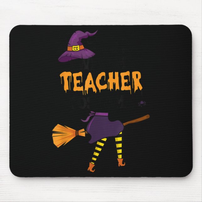 This Is My Awesome Teacher Costume Halloween Funny Mouse Mat (Front)