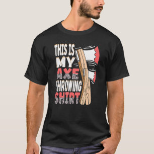 This Is My Axe Throwing Leopard Axe Hatchet Throwe T-Shirt