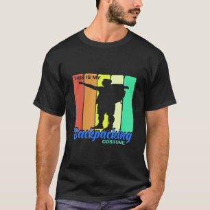 This Is My Backpacking Costume Retro Vintage Prese T-Shirt