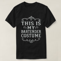 This Is My Bartender Costume Funny Lazy Halloween