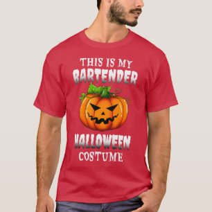 This Is My Bartender Halloween Costume Design T-Shirt