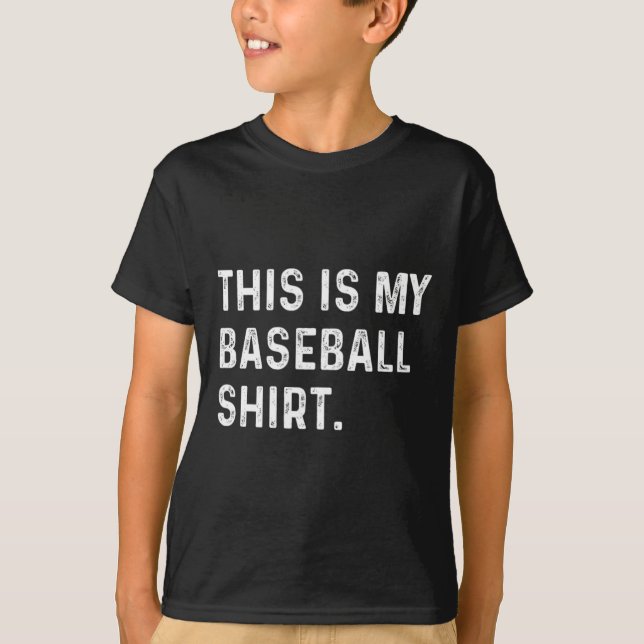 This Is My Baseball Shirt - Pitcher Catcher Mum Da (Front)