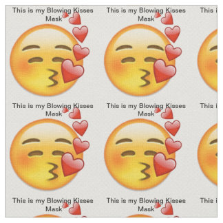 This is My Blowing Kisses Mask Fabric