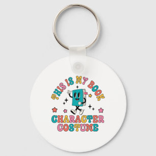 This Is My Book Character Costume Funny Book Hallo Key Ring
