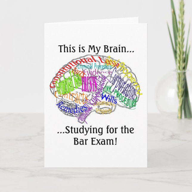 This is my brain...Bar Exam Card (Front)