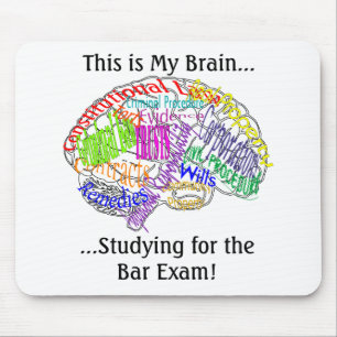 This is my brain...Bar Exam Mouse Mat