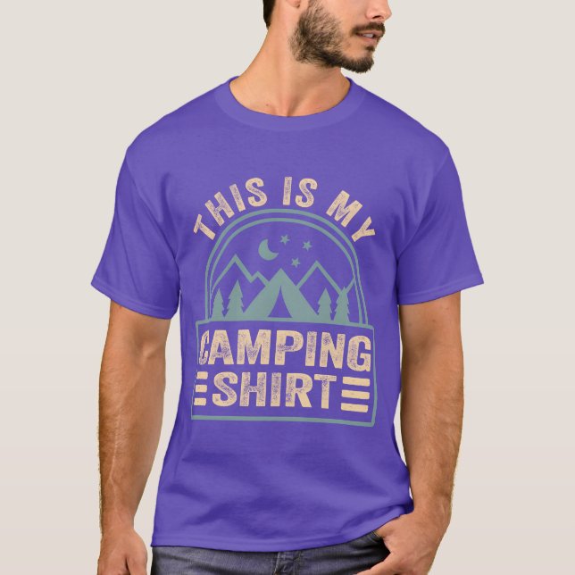 This Is My Camping Camp Camper Camping friends T-Shirt (Front)