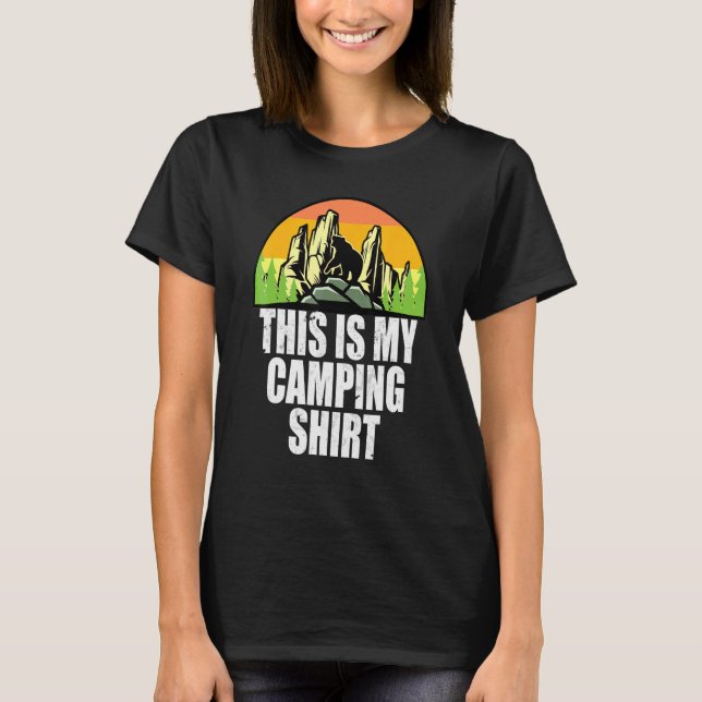 This Is My Camping Camp Camper Men Women Kids 6 T-Shirt (Front)