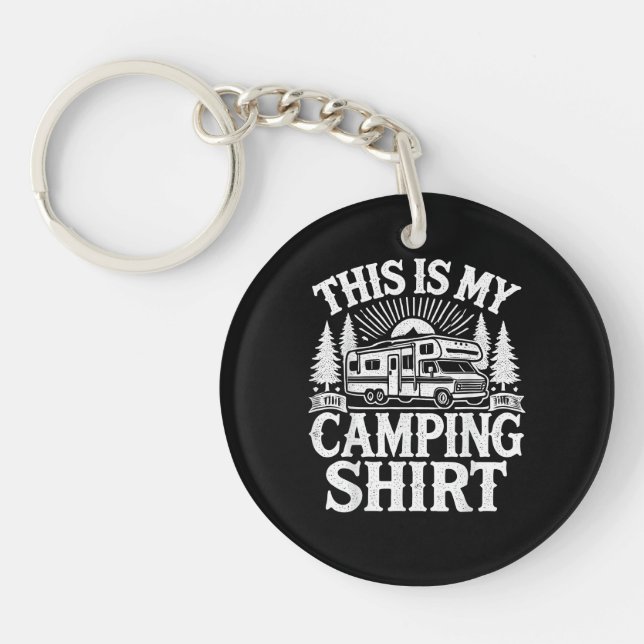 This Is My Camping Funny Camper Key Ring (Front)