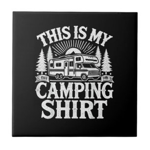 This Is My Camping Funny Camper Tile