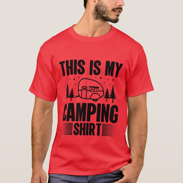 This Is My Camping Funny Campings girl T-Shirt (Front)