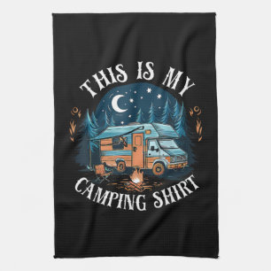 This Is My Camping Hiking Funny Camper Tea Towel