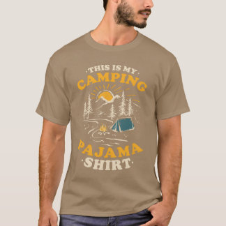 This Is My Camping Pajama Retro Funny Camper retro T-Shirt