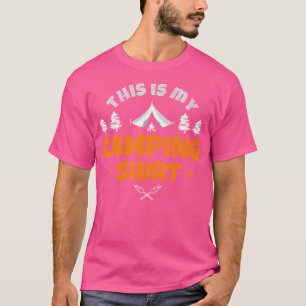 This Is My Camping Shirt Men Women Kids Camper Hik