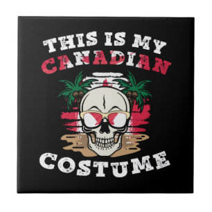 This is my Canadian Halloween Costume Funny Tile