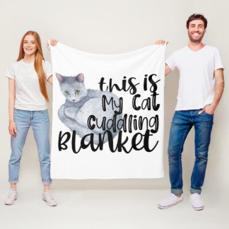 This Is My Cat Cuddling Blanket